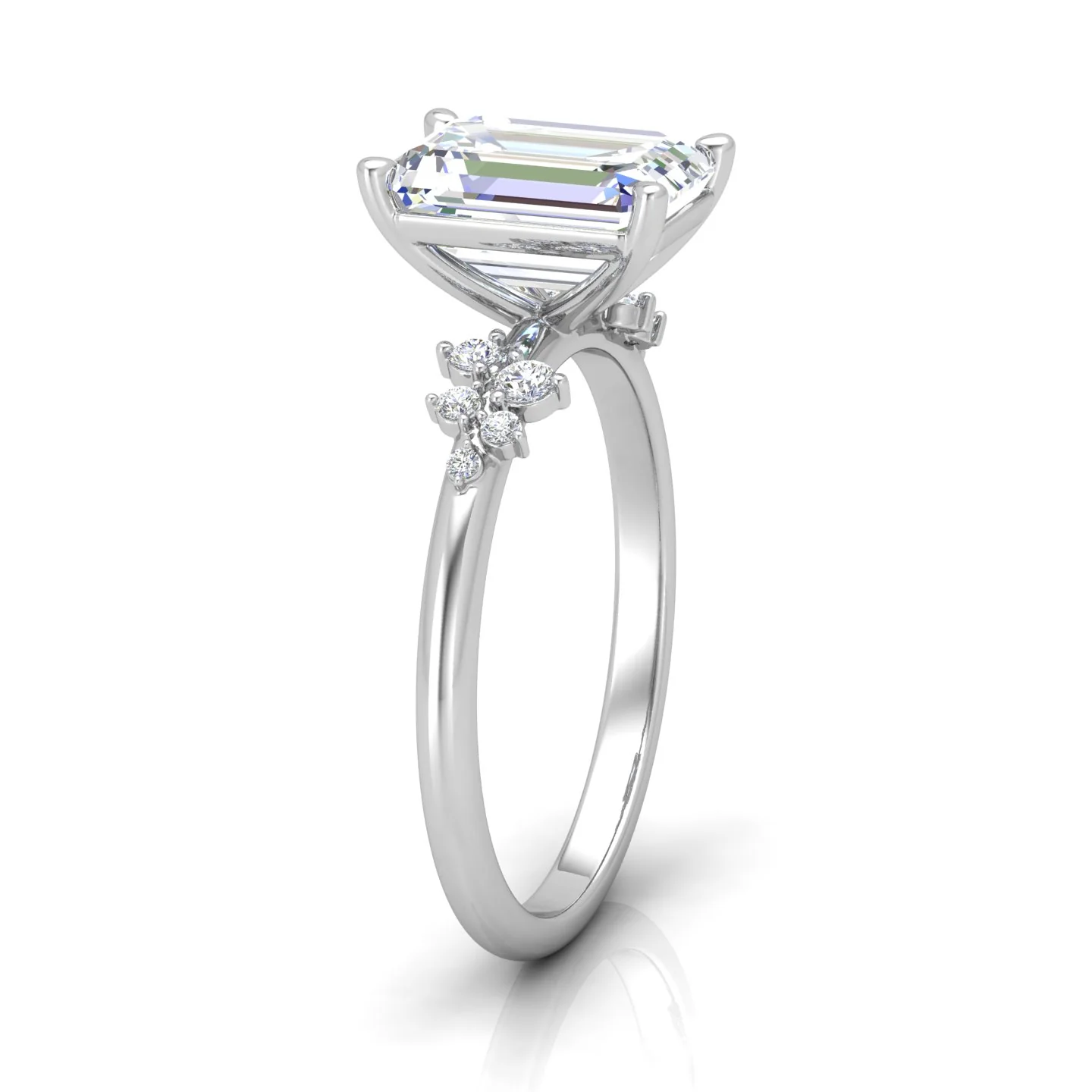 Jasmine Radiant Diamond Engagement Ring - Image 3