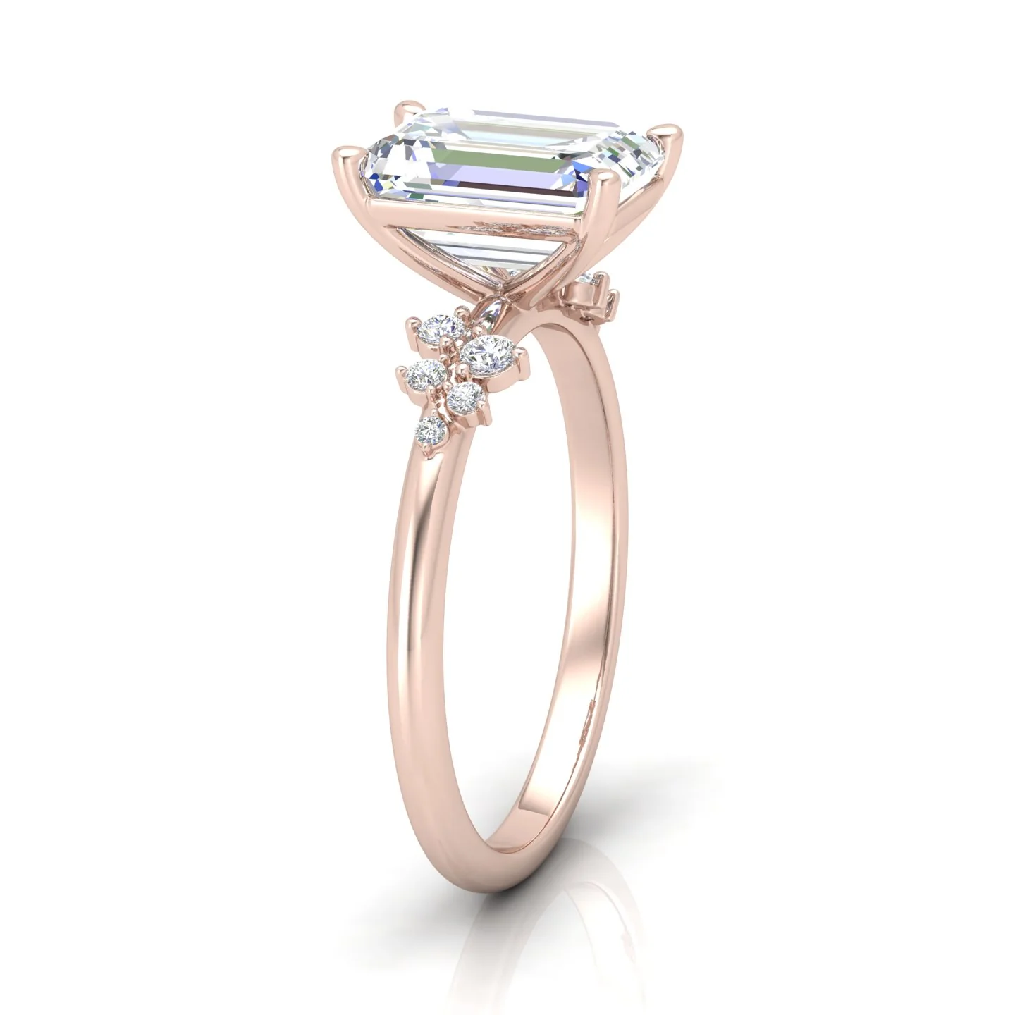 Jasmine Radiant Diamond Engagement Ring - Image 4