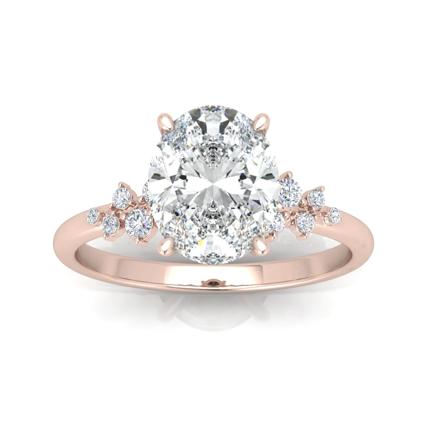 Jasmine Oval Diamond Engagement Ring - Image 11