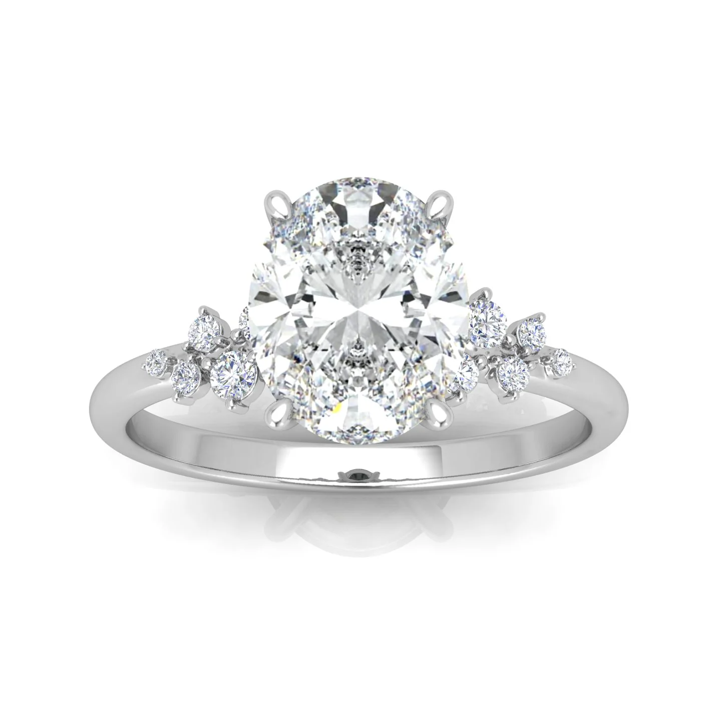 Jasmine Oval Diamond Engagement Ring - Image 12