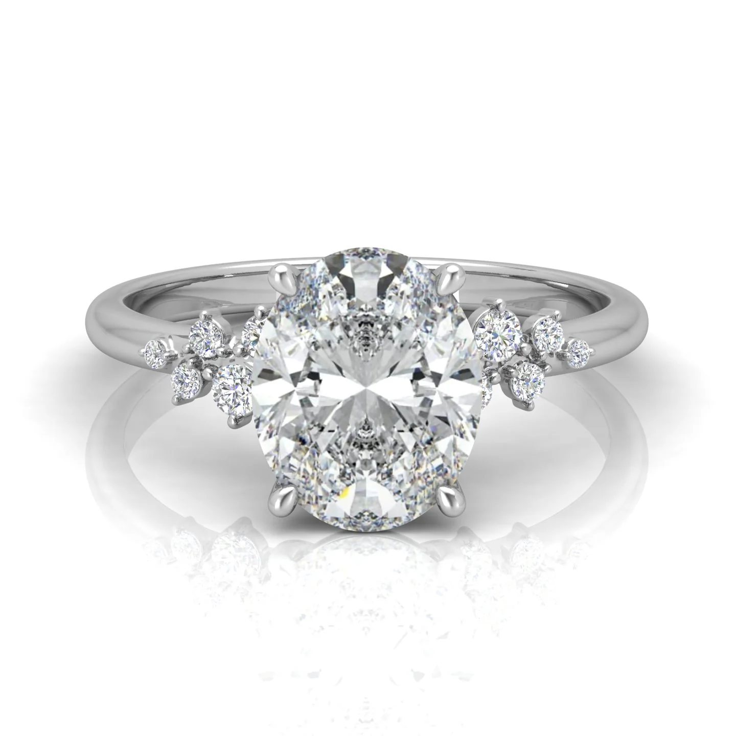 Jasmine Oval Diamond Engagement Ring - Image 14