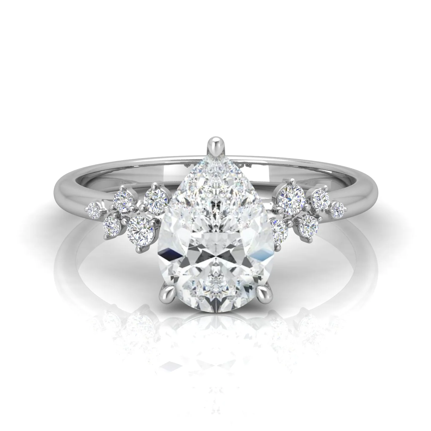 Jasmine Pear Diamond Engagement Ring - Image 13
