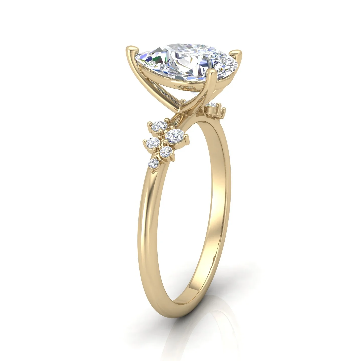 Jasmine Pear Diamond Engagement Ring - Image 2