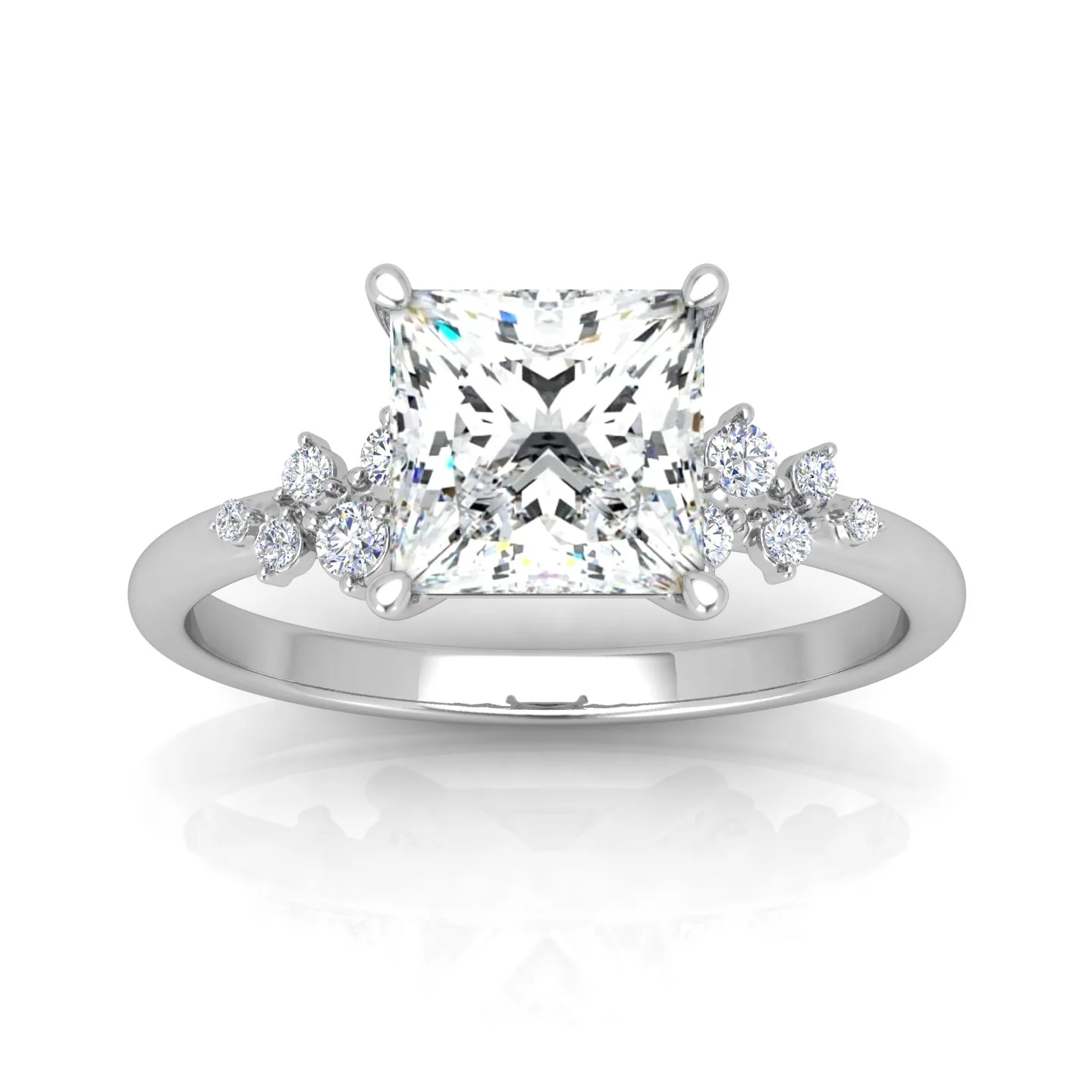 Jasmine Princess Diamond Engagement Ring - Image 11