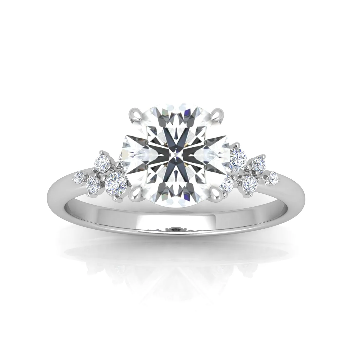 Jasmine Round Diamond Engagement Ring - Image 9