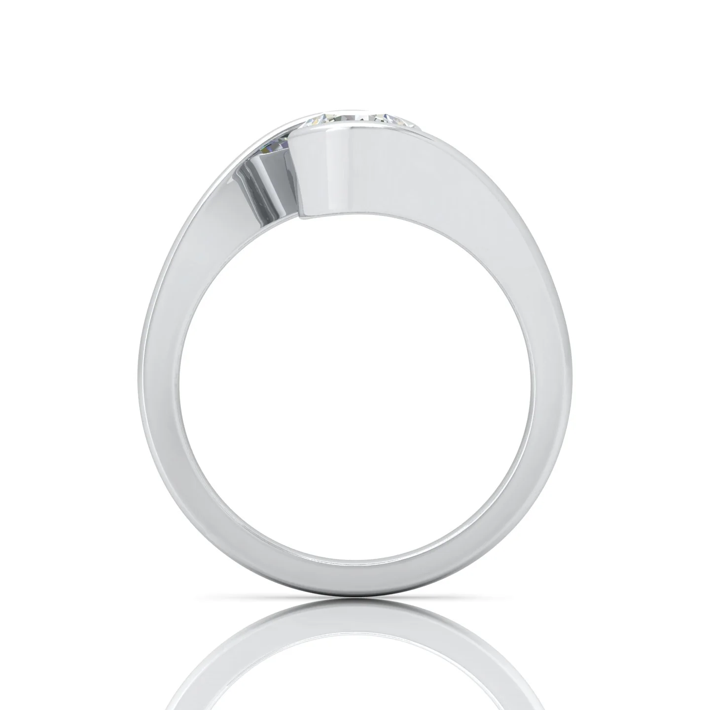 1.00 Carat D/VS Lab Round Diamond Solitaire Engagement Ring For Women - Image 5