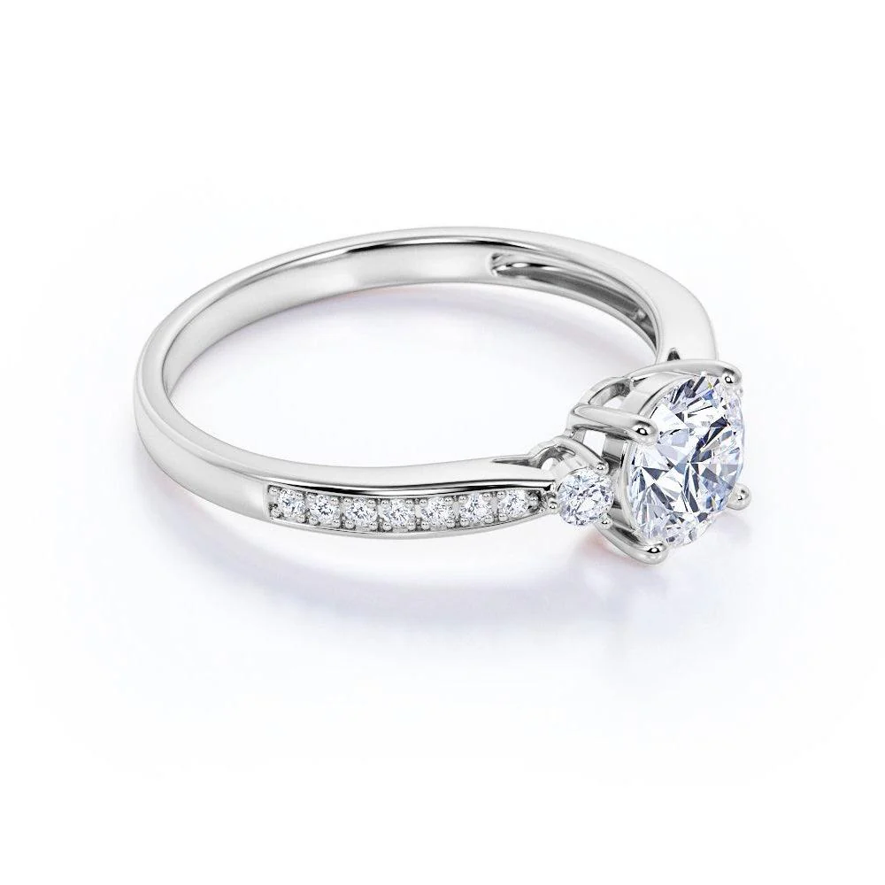 Lab Grown Diamond Engagement Ring for Womens - 1.00 Carat D/VS - Image 3