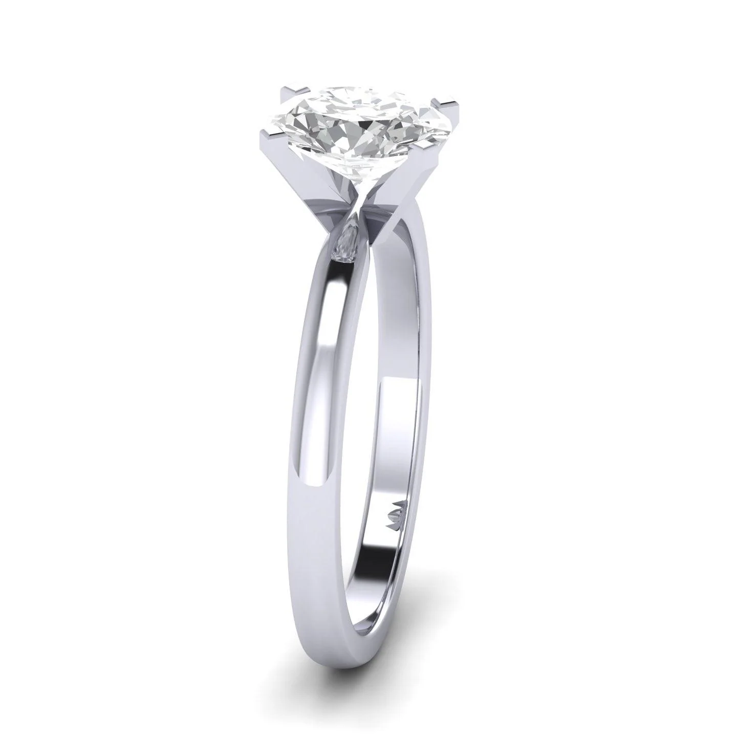 Last Piece ! 2.00 CT IGI Certified Diamond Oval Cut Solitaire Engagement Ring in Platinum - Image 3