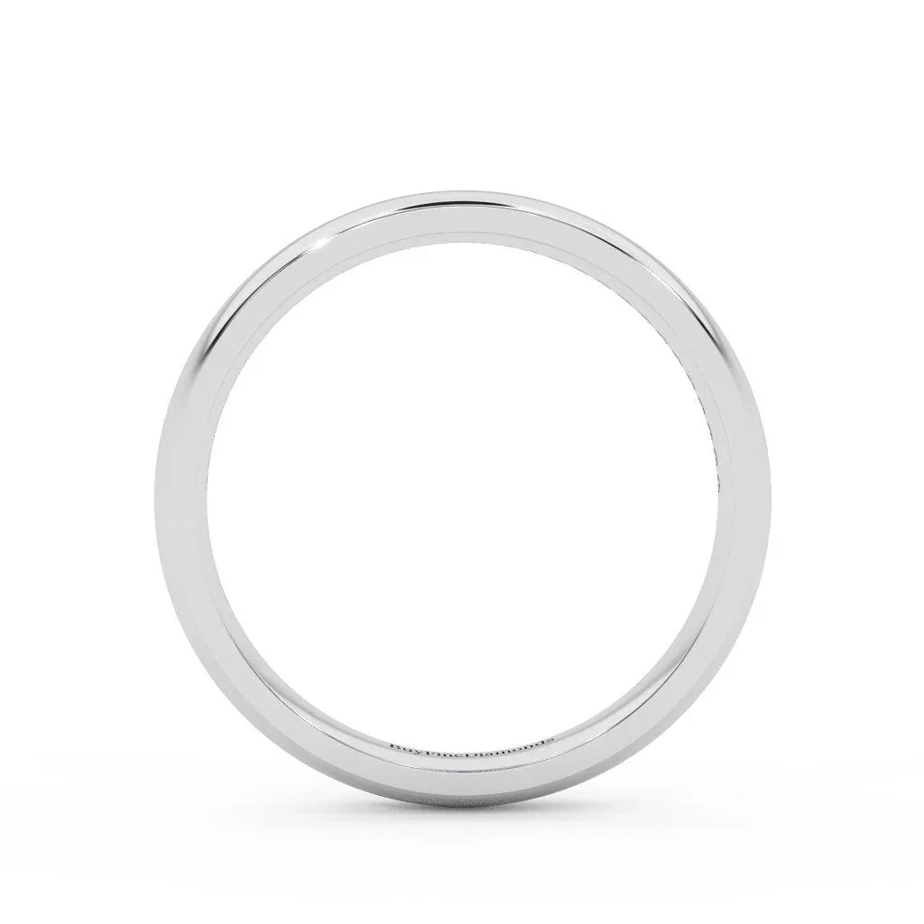 3MM Lab Round Diamond Wedding Band Ring For Her - Image 7