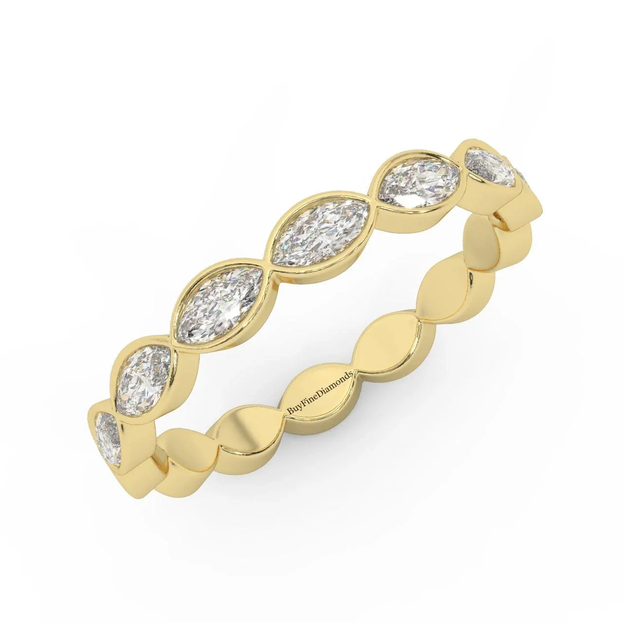 Natural Marquise Diamond  Set Anniversary Ring  0.70 Carat - Image 3