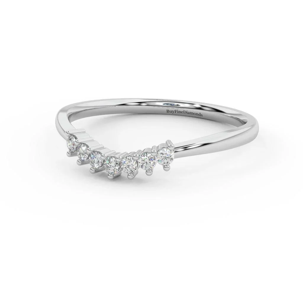 Petite Round Cut Diamond Women's Eternity Ring - 0.15 Carat - Image 2