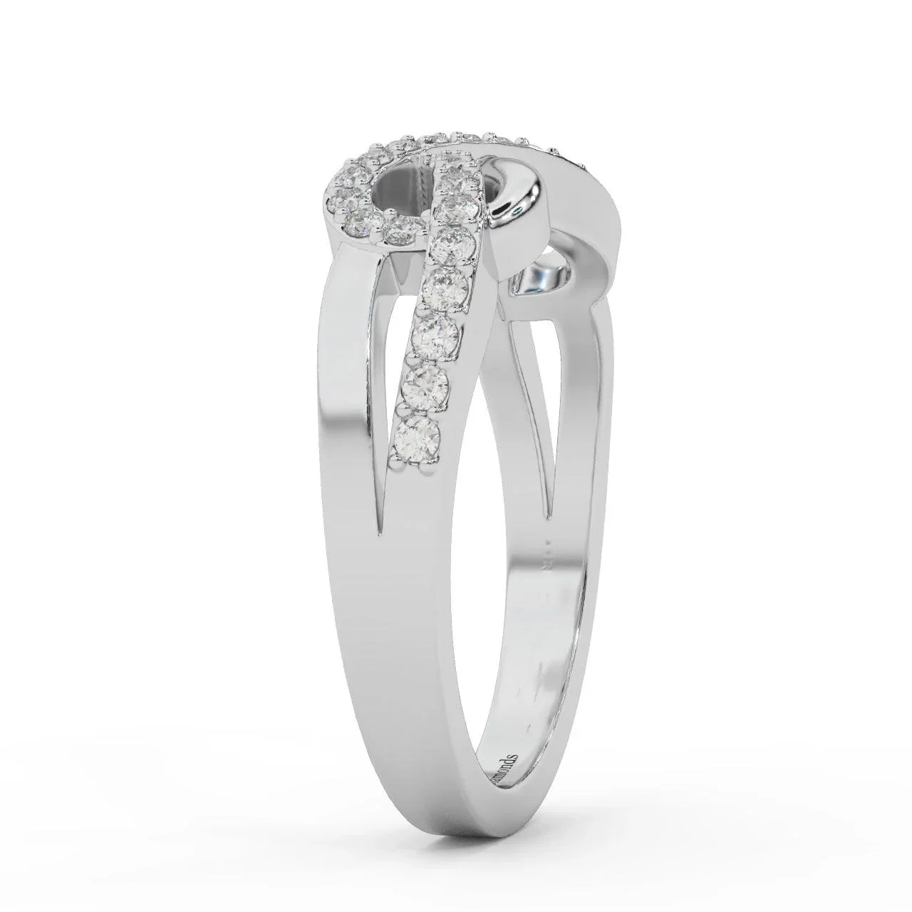 Natural Round Diamond Infinity Eternity Ring For Women 0.40 Carat - Image 6