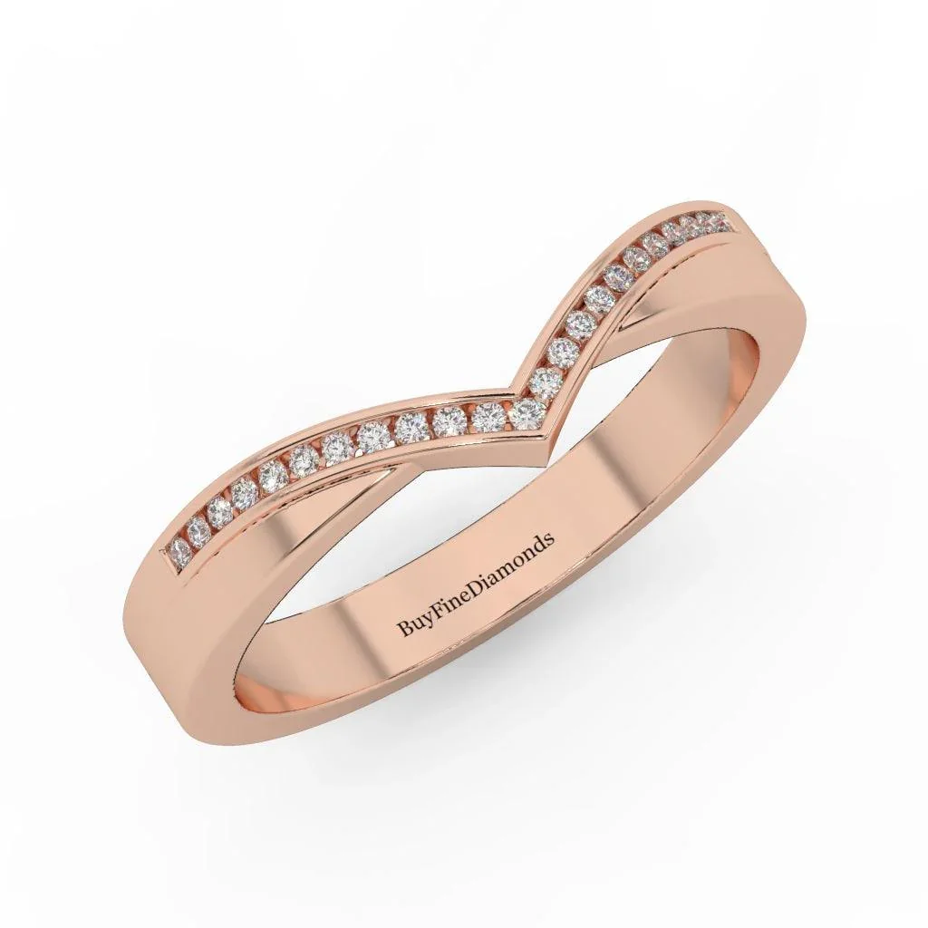 Petite Lab Diamond Stacking Wedding Band Ring - 0.15 Carat - Image 4