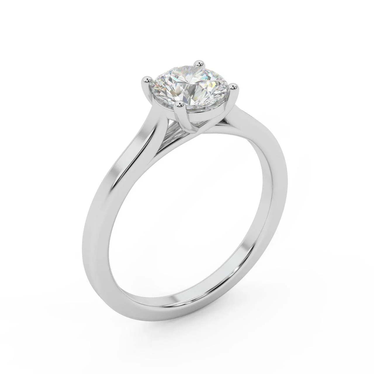 Round Diamond Lucida Solitaire Engagement Ring 1.00ct E/VS - Image 5