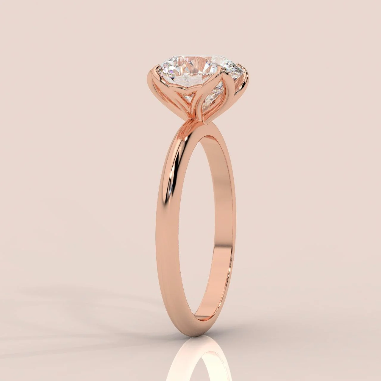 ROUND DIAMOND SOLITAIRE ENGAGEMENT RING - Image 3