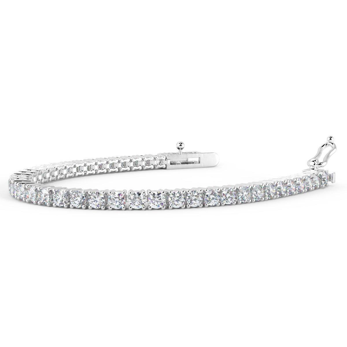 Round Diamond Tennis Bracelet Crafted in 9k Gold 2.00Ct - 5.00Ct - Image 4