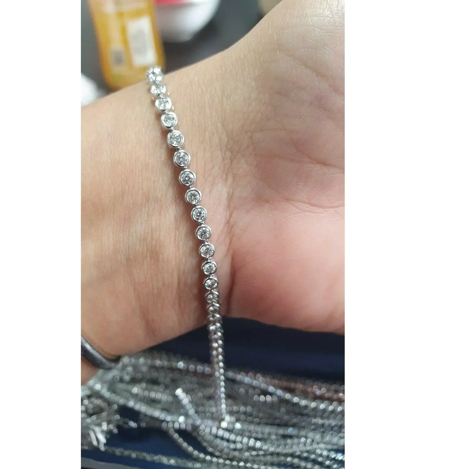 Round Diamond Tennis Bracelet for Women's in Gold (1.50Ct - 2.50Ct) - Image 4