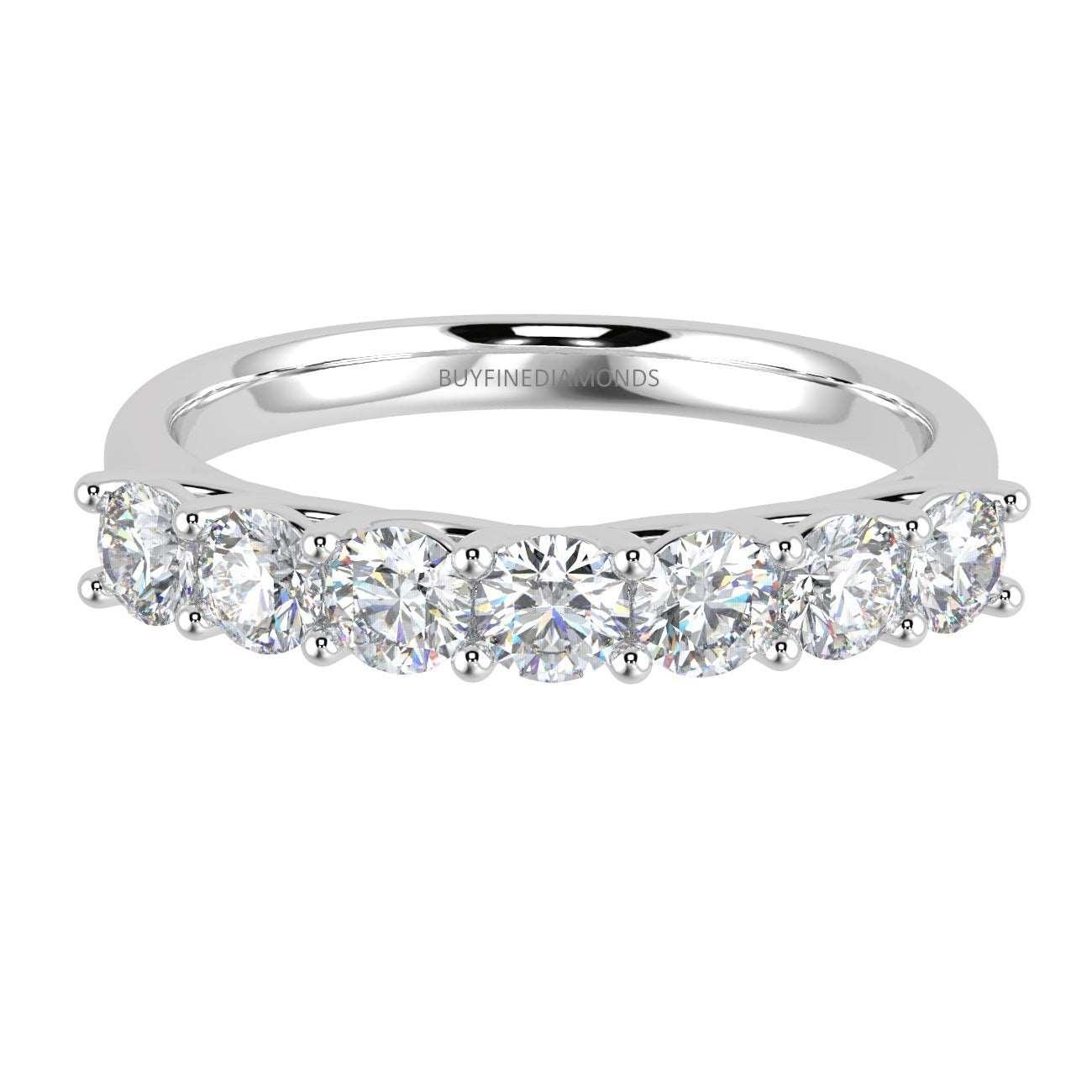 7 Diamond Eternity Ring in Platinum & Gold 0.50Ct D/VVS - Image 4