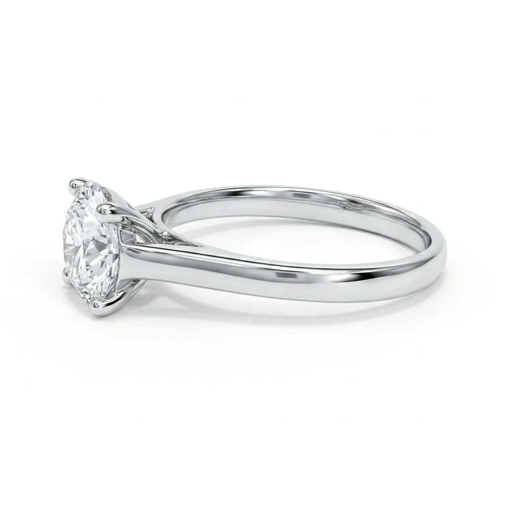 Special Offer ! 2.50CT E/VS1 Huge Round Diamond Solitaire Engagement Ring in Platinum - Image 3